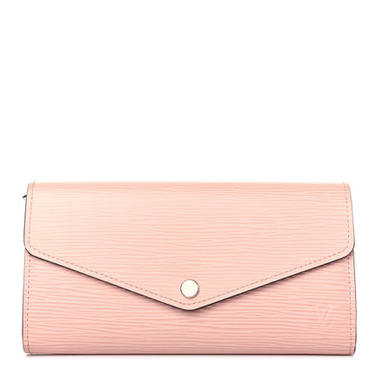Louis Vuitton Epi Sarah Wallet NM Rose Ballerine 2 of 8