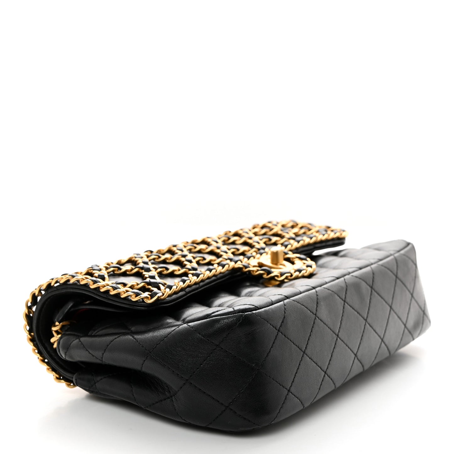 Lambskin Timeless Classic Chained Double Flap Black