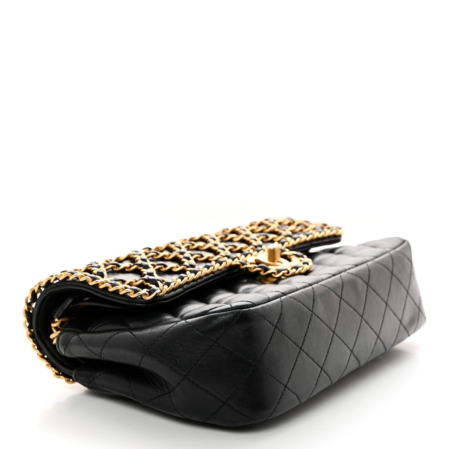 Chanel Lambskin Timeless Classic Chained Double Flap Black 4 of 10