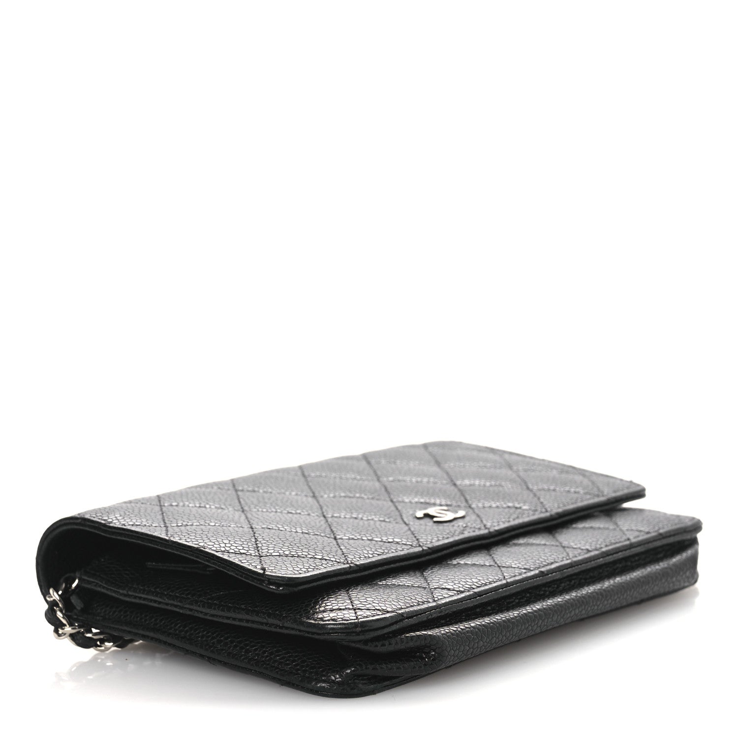 Chanel Caviar Quilted Wallet On Chain WOC Black 4 of 15
