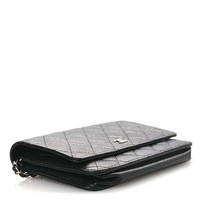 Chanel Caviar Quilted Wallet On Chain WOC Black 4 of 15