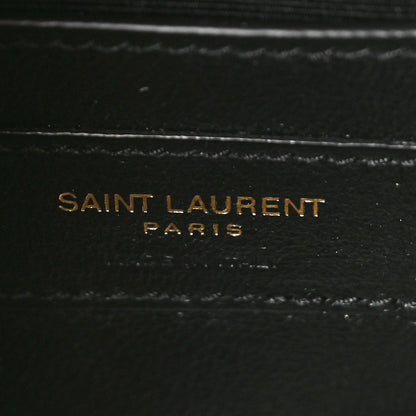 Saint Laurent Grain De Poudre Small Monogram Kate Satchel Black 6 of 8