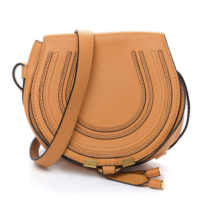 Chloe Calfskin Mini Marcie Round Crossbody Bag Burning Camel 1 of 7