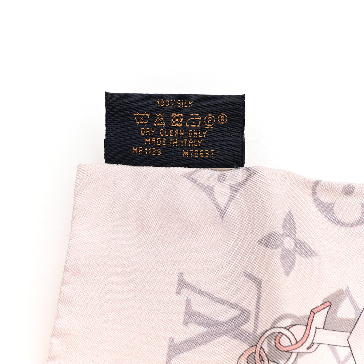 Silk Monogram Confidential Bandeau Light Pink