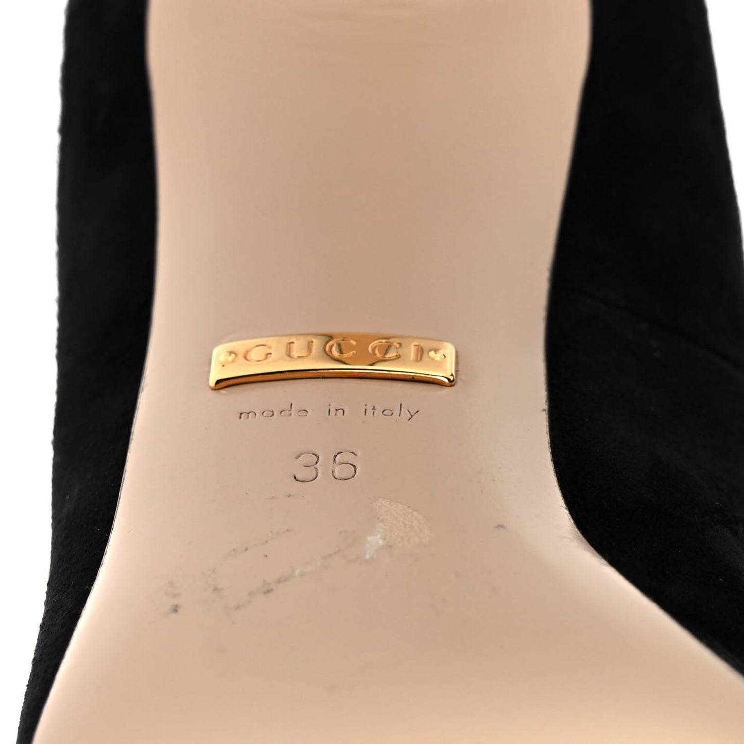 Kid Scamosciato Removable Web Bow High Heel Pumps 36 Black