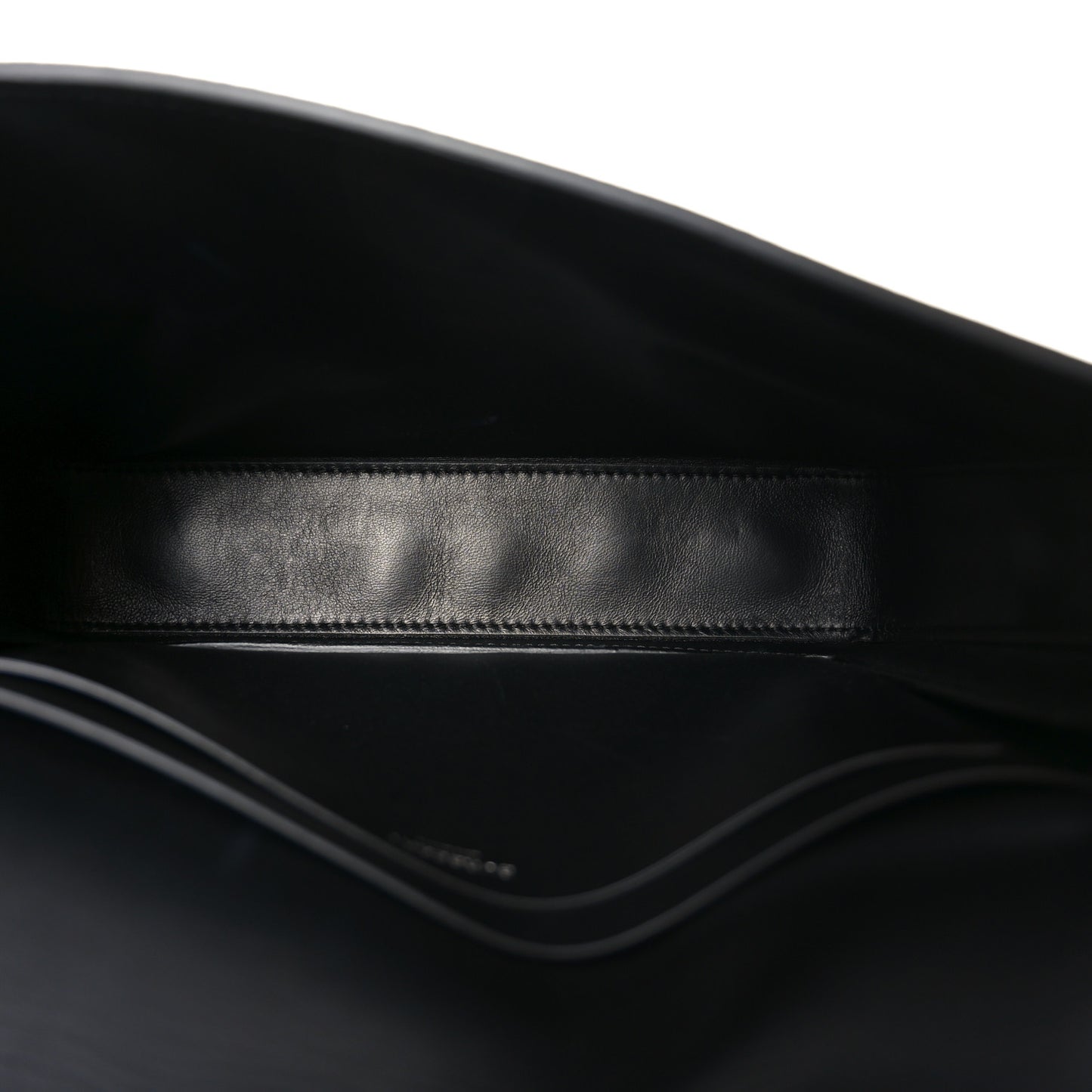 Grained Calfskin Large Grace Bag Black