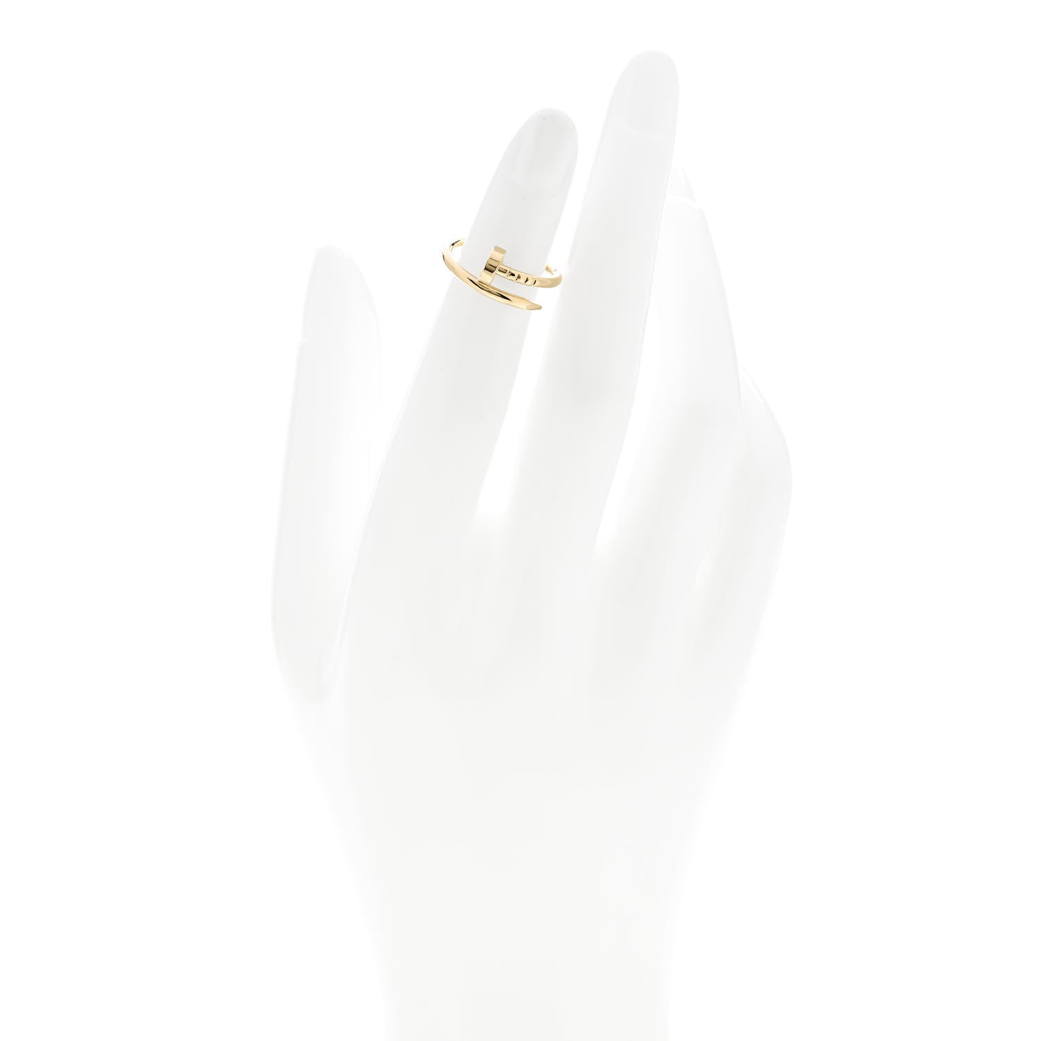 Cartier 18K Yellow Gold Small Juste Un Clou Ring 46 3.75 2 of 4