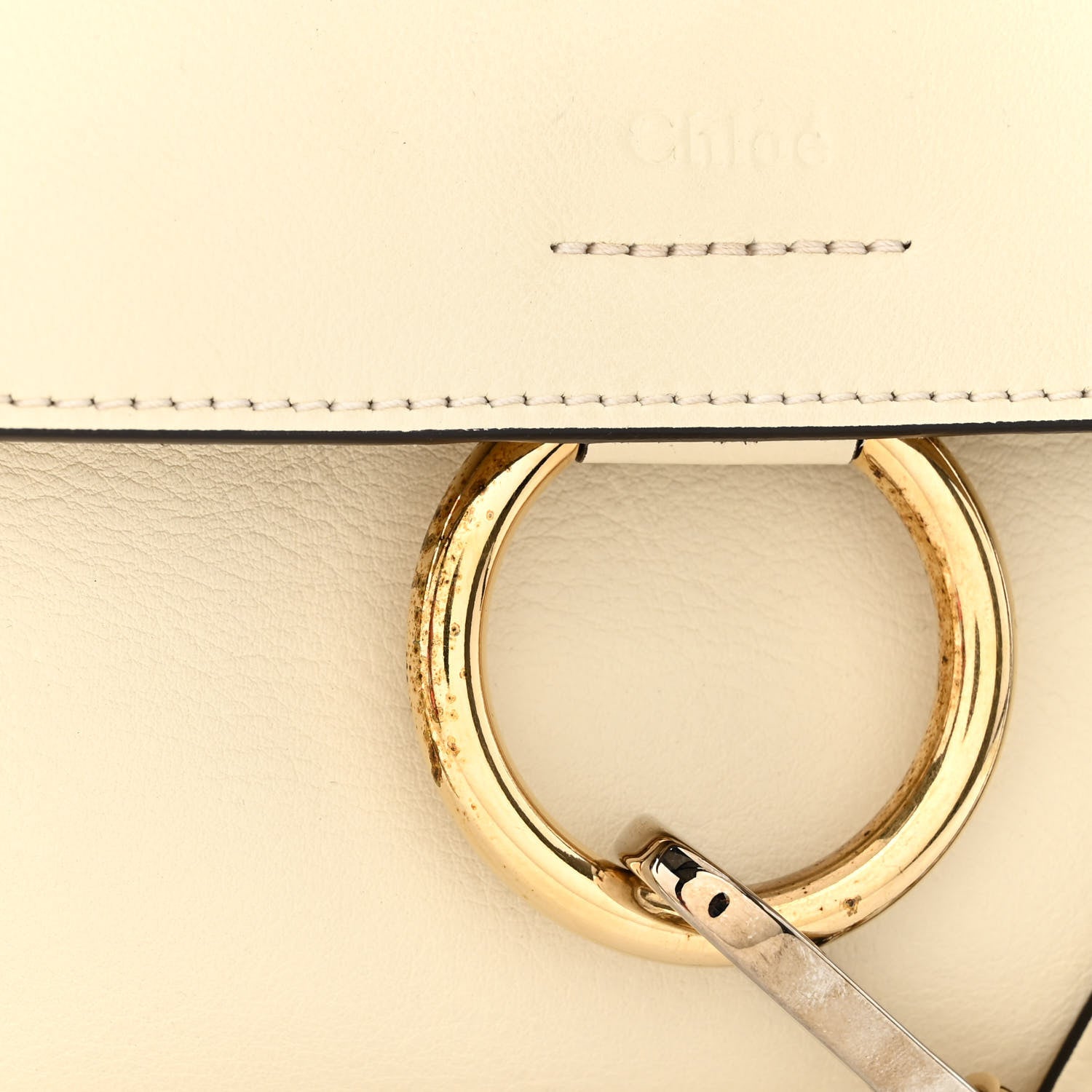 Chloe Calfskin Mini Faye Day Shoulder Bag Off White 11 of 11