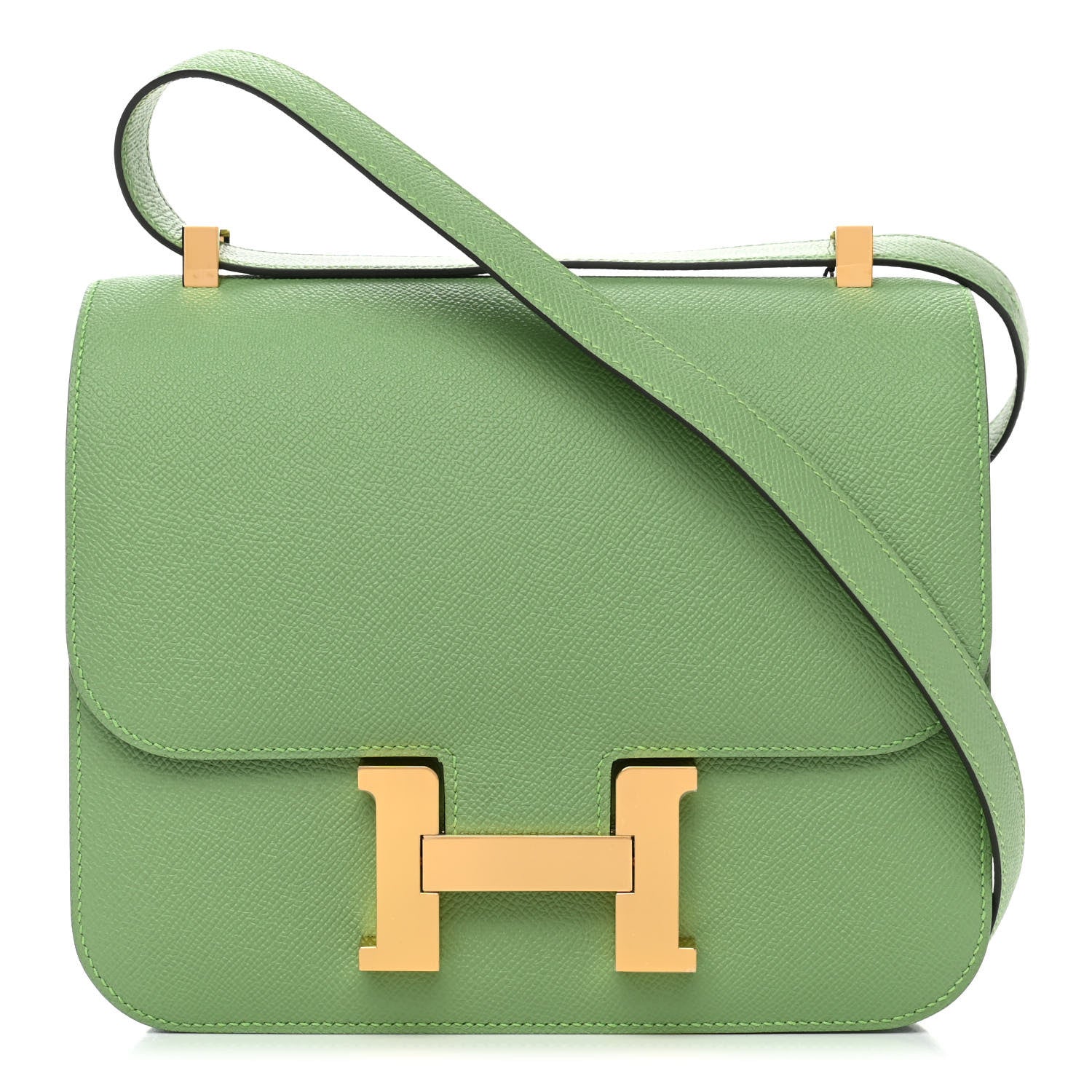 Hermes Epsom Constance 24 Vert Criquet 1 of 4