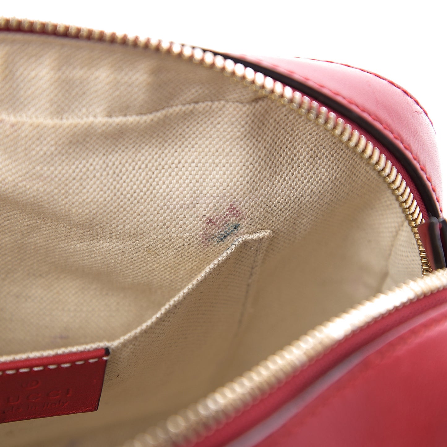 Monogram GG Supreme Web Small Webby Bee Shoulder Red