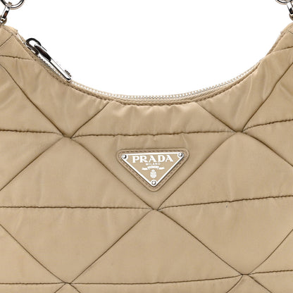 Prada Re-Nylon Triangle Quilted Padded Patchwork System Shoulder Bag Deserto 6 of 10