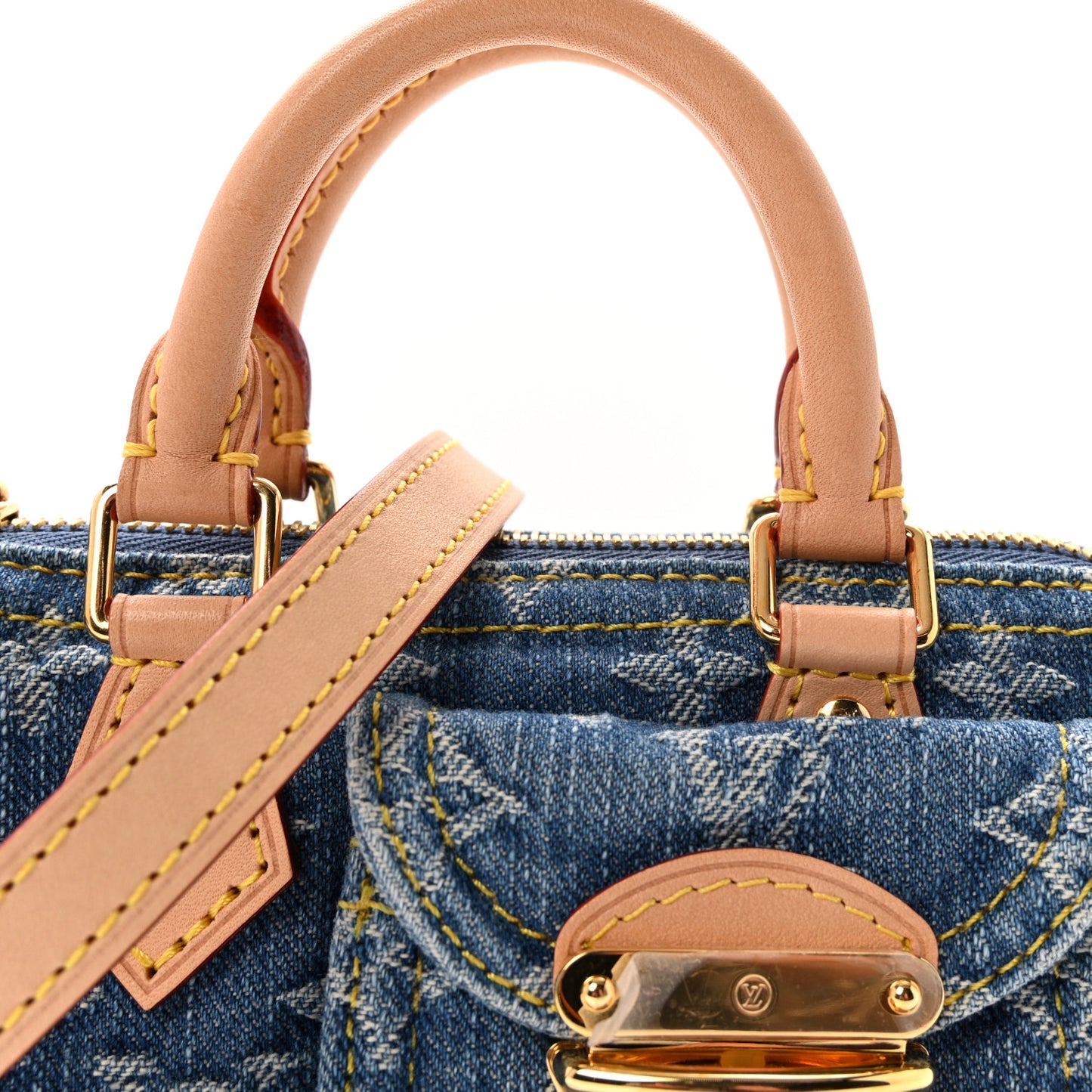 Monogram Denim Nano Speedy Blue