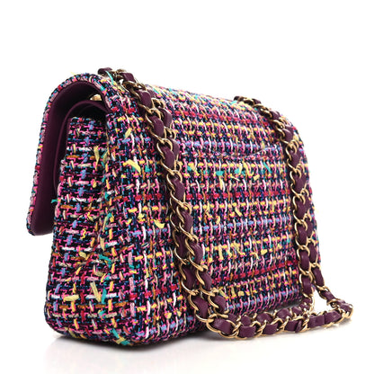 Chanel Tweed Quilted Medium Double Flap Multicolor 3 of 11