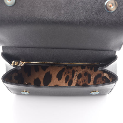 Dolce & Gabbana Dauphine Medium Miss Sicily Satchel Black 6 of 8