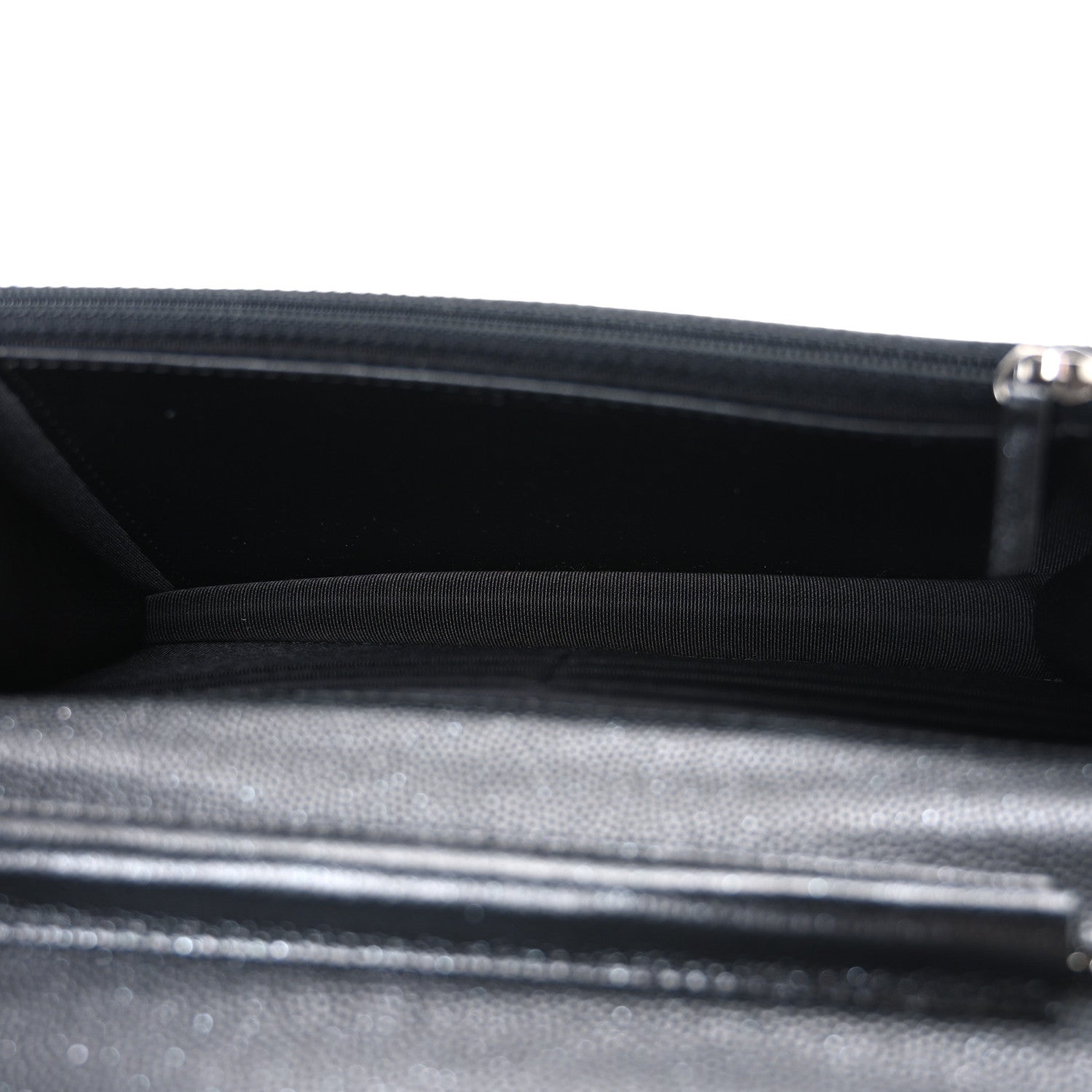 Chanel Iridescent Caviar Quilted Wallet on Chain WOC Black 5 of 11