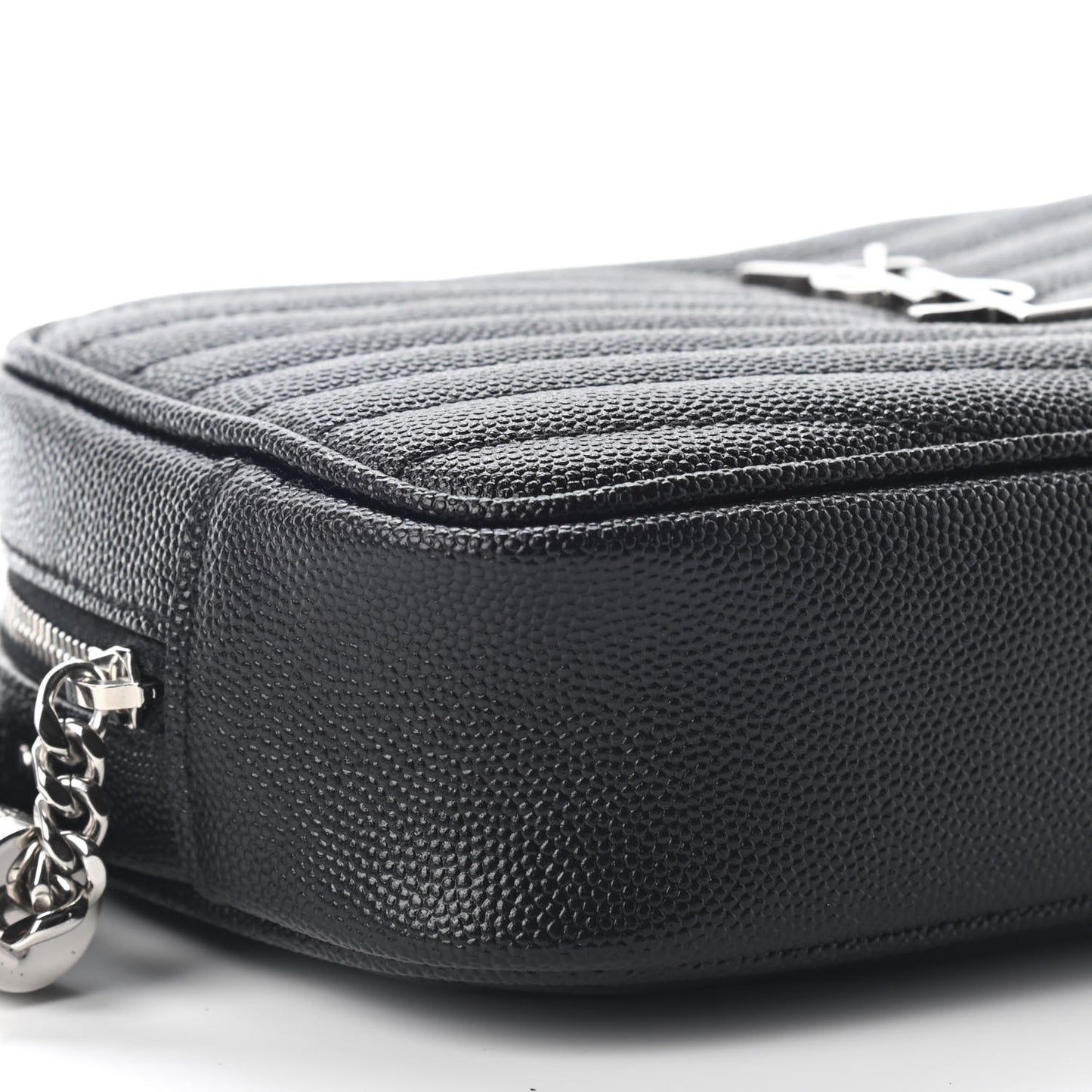 Grain De Poudre Matelasse Monogram Mini Lou Camera Bag Black