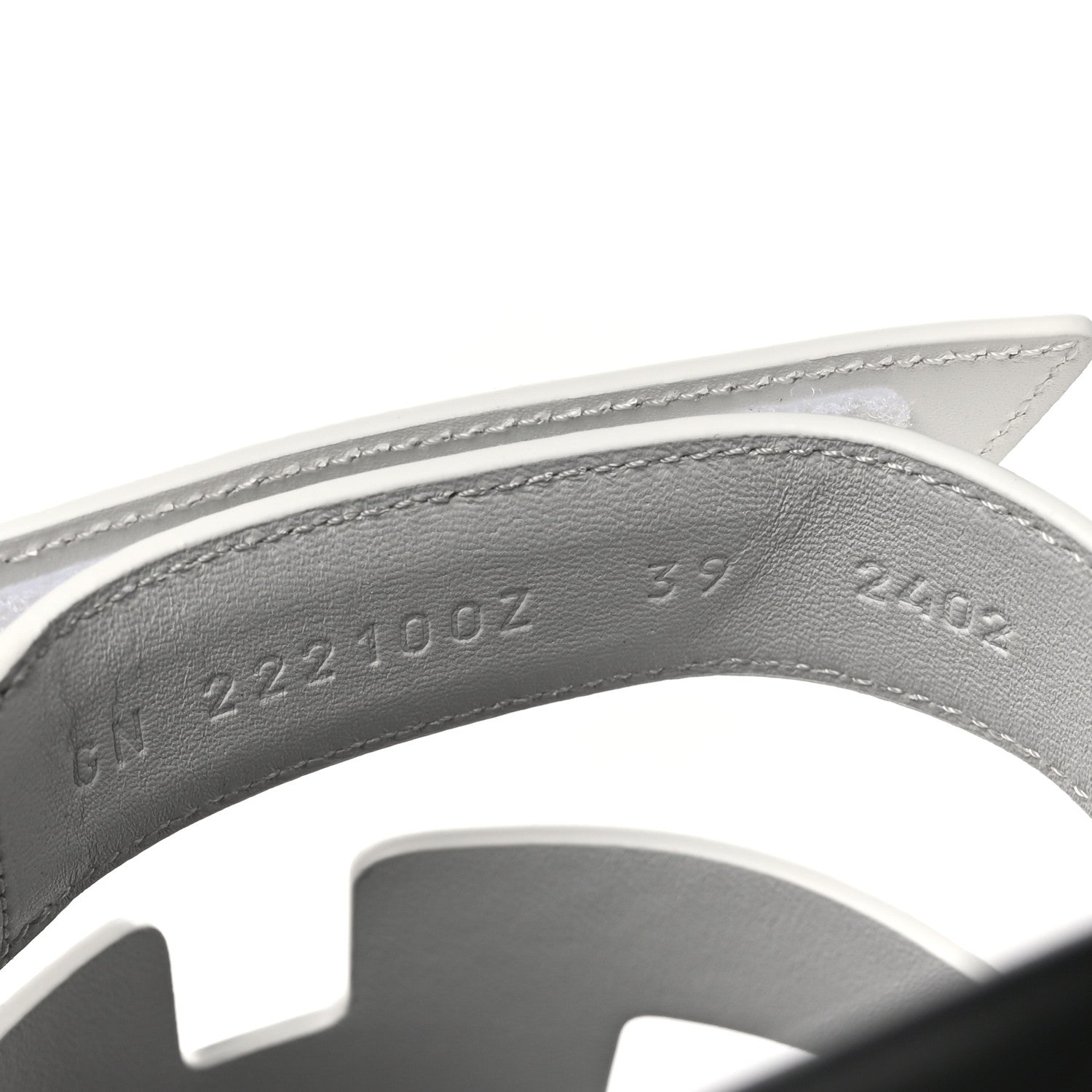 Hermes Calfskin Womens Chypre Sandals 39 White 6 of 9