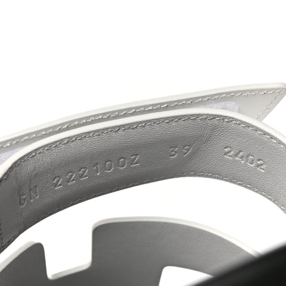 Hermes Calfskin Womens Chypre Sandals 39 White 6 of 9