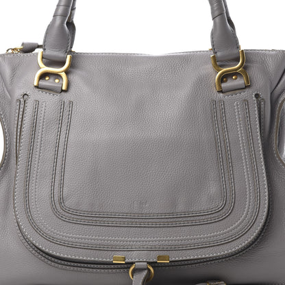 Chloe Calfskin Large Marcie Satchel Cashmere Grey 8 of 12