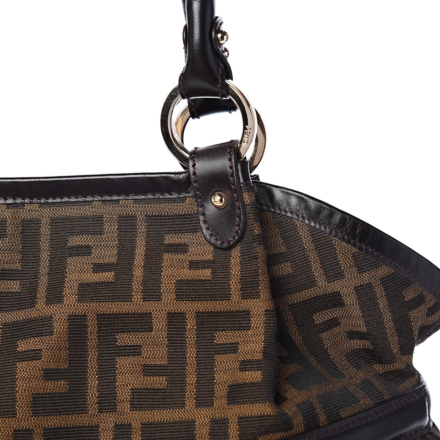 Fendi Zucca Large Chef Shopper Tote Tobacco 9 of 9