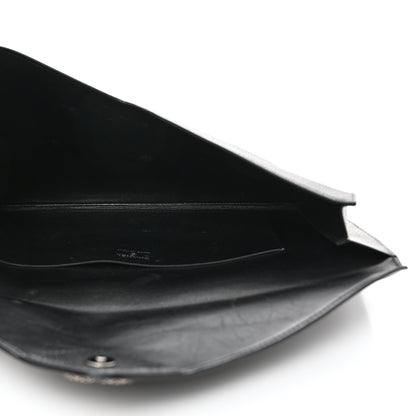 Chanel Grained Calfskin Cocomail Envelope Clutch Black 5 of 9