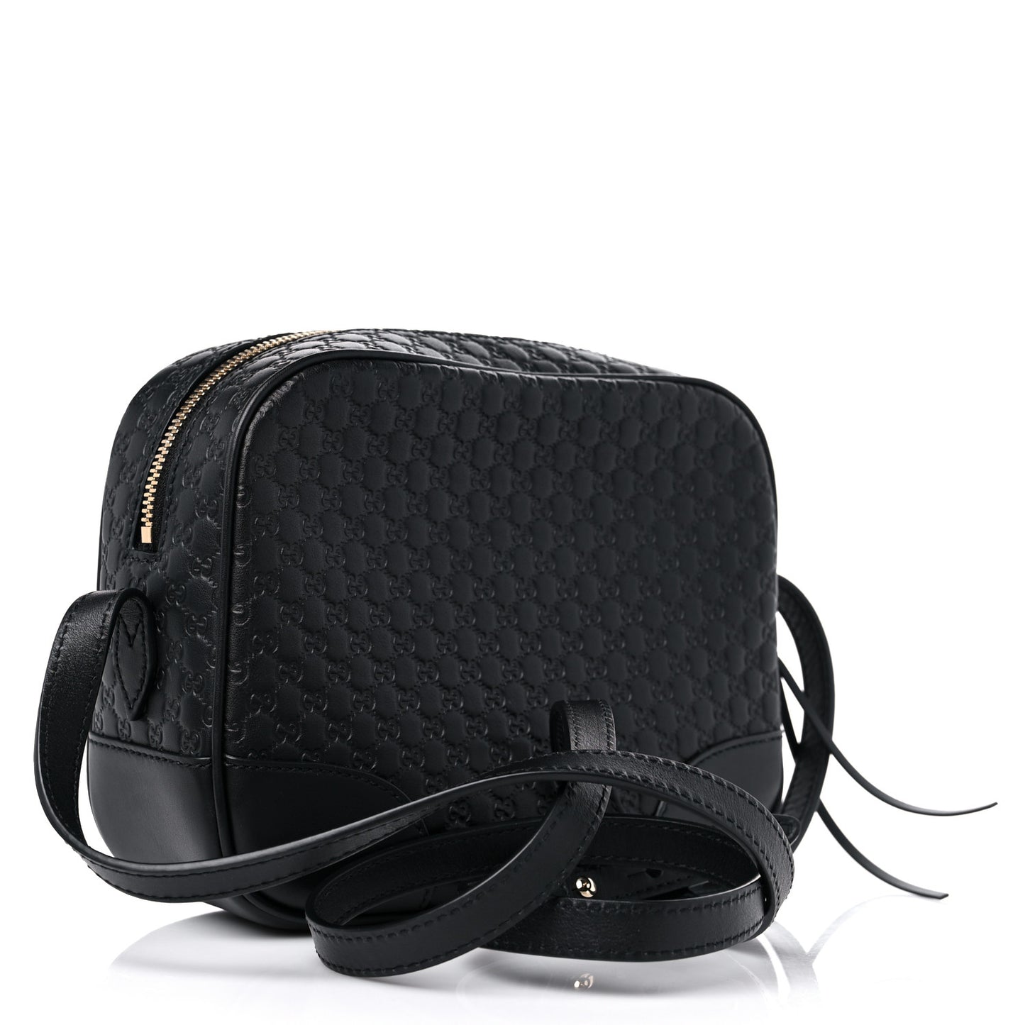 Microguccissima Mini Bree Messenger Bag Black