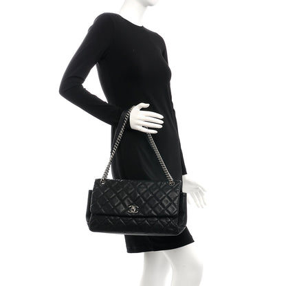 Chanel Iridescent Caviar Quilted Medium Lady Pearly Flap Black 3 of 13