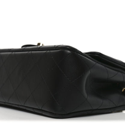 Chanel Lambskin Quilted Mini Rectangular Flap Black 10 of 11