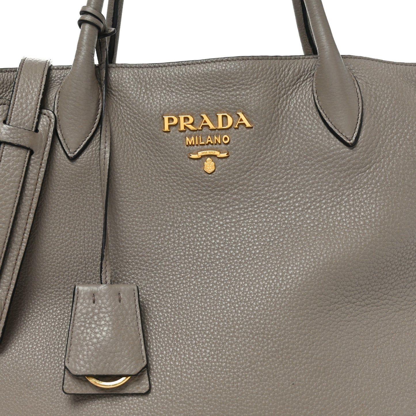 Vitello Daino Zippered Tote Argilla