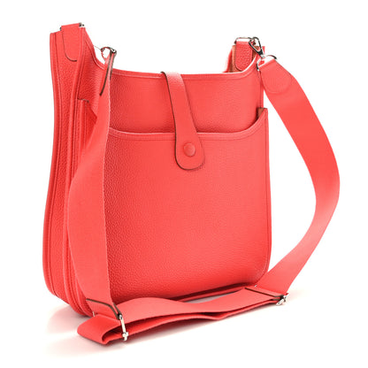 Hermes Taurillon Clemence Evelyne III GM Rose Jaipur 3 of 10