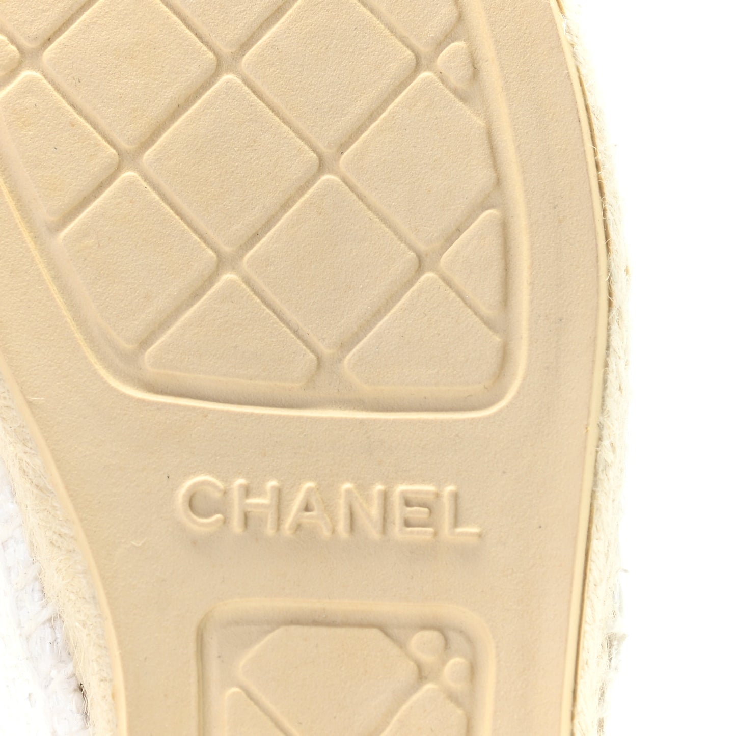 Tweed Calfskin CC Espadrilles 39 White 38 White