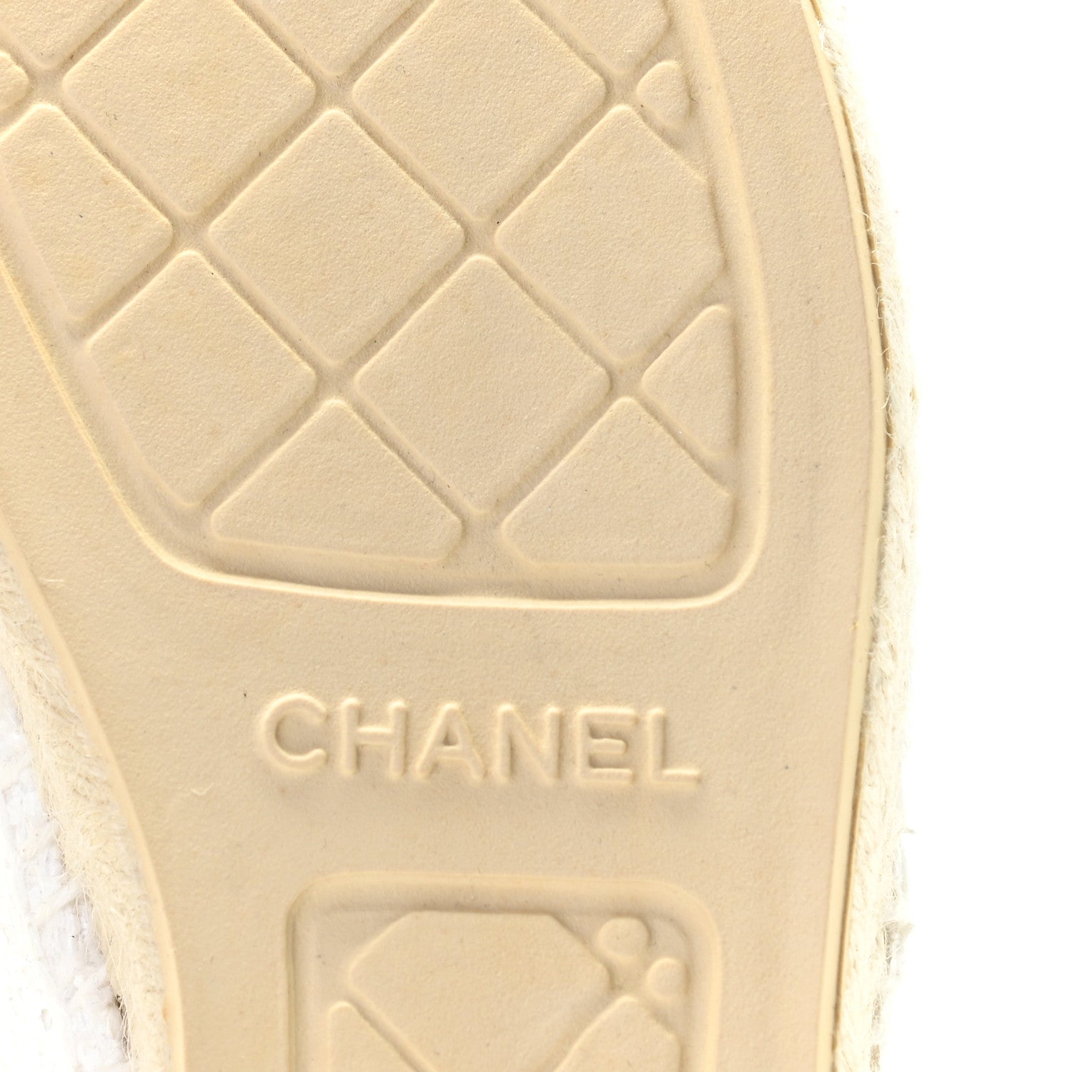 Chanel Tweed Calfskin CC Espadrilles 39 White 38 White 11 of 14