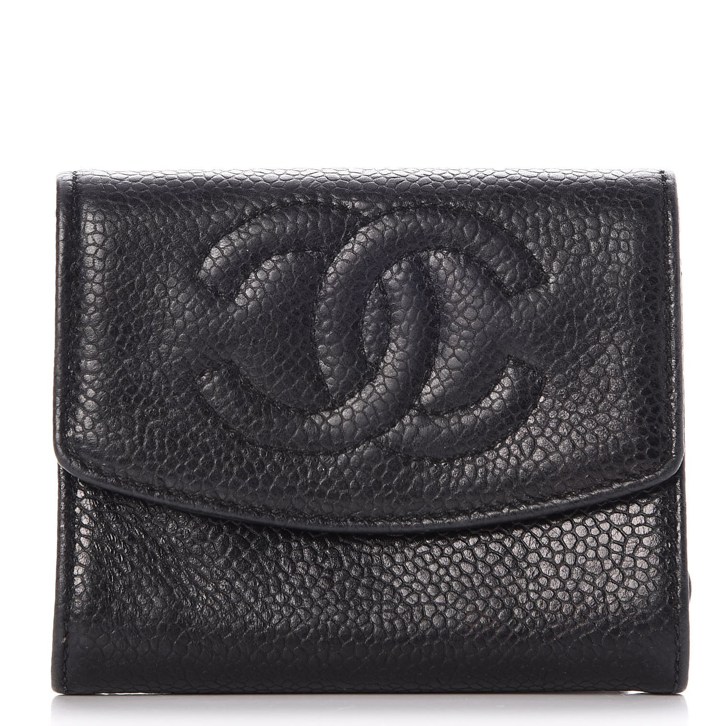 Caviar Timeless CC Flap Card Holder Black
