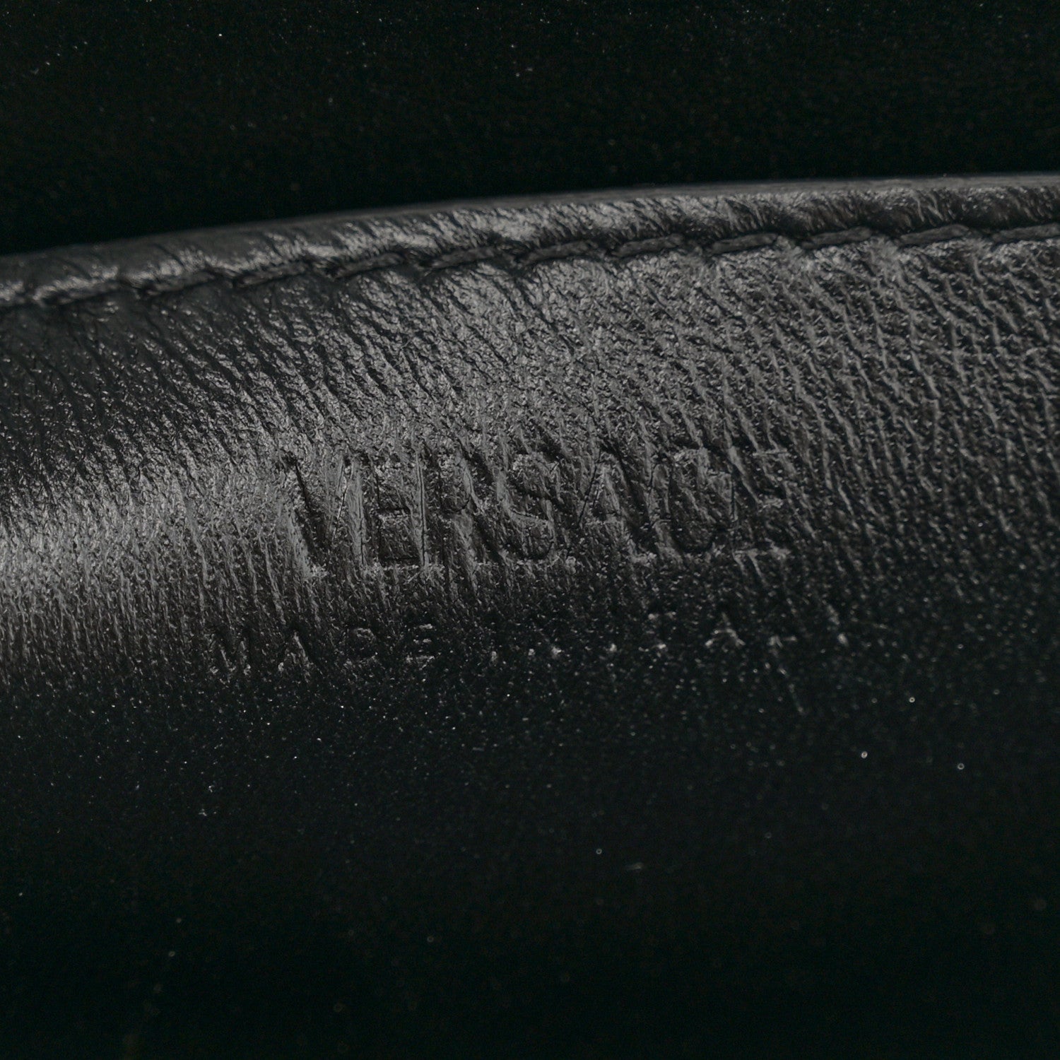 Versace Calfskin Large Greca Goddess Shoulder Bag Black 5 of 12