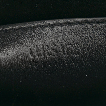 Versace Calfskin Large Greca Goddess Shoulder Bag Black 5 of 12
