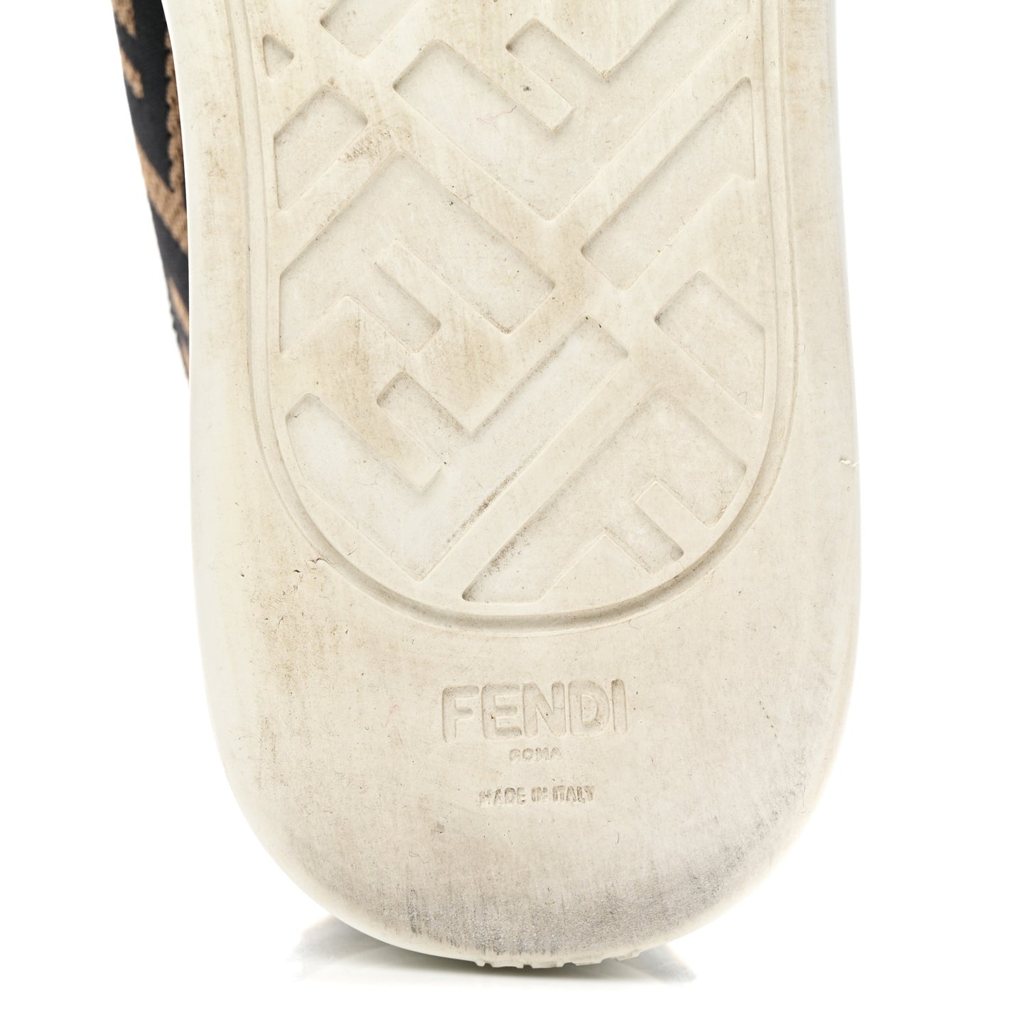 Fabric FF Micro-Perforated Rise Low Top Sneakers 36 Tobacco Black