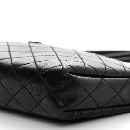 Saint Laurent Lambskin Quilted Gaby Zipped Pouch Black 10 of 10