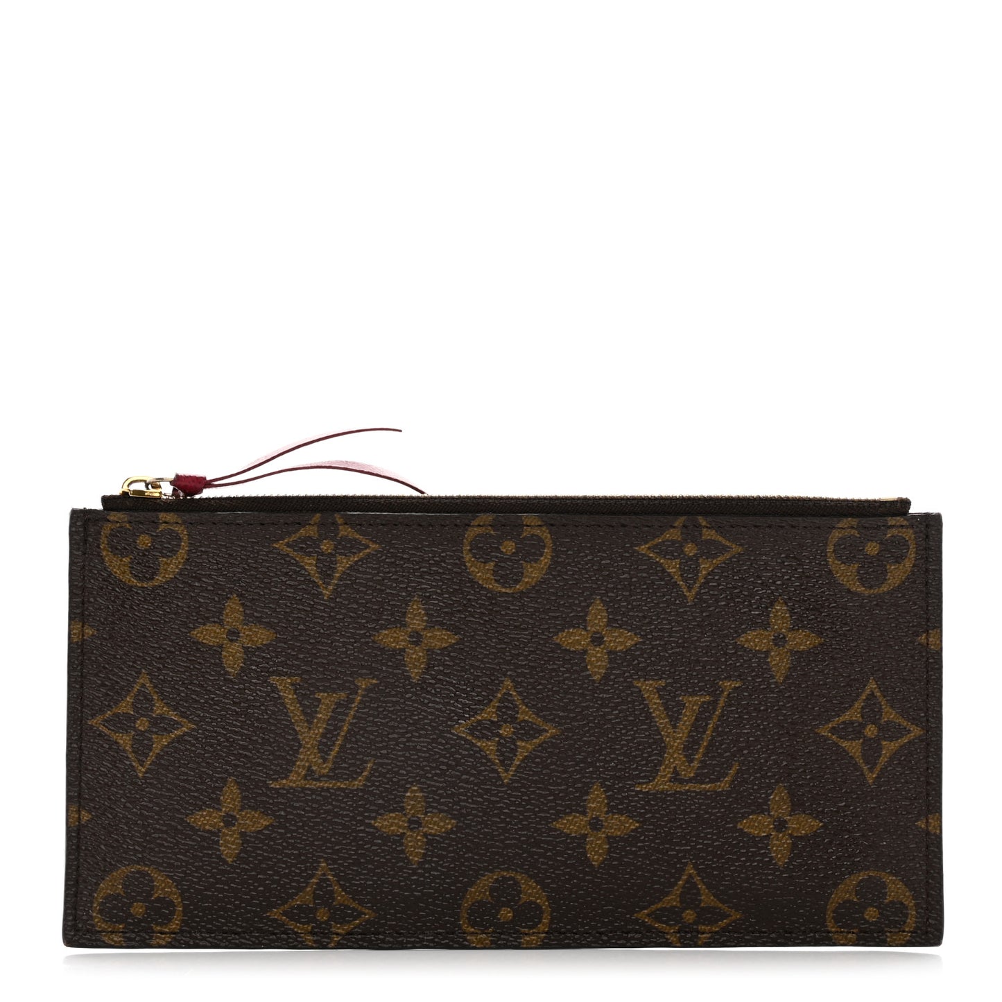 Monogram Felicie Chain Wallet Zippered Insert Fuchsia