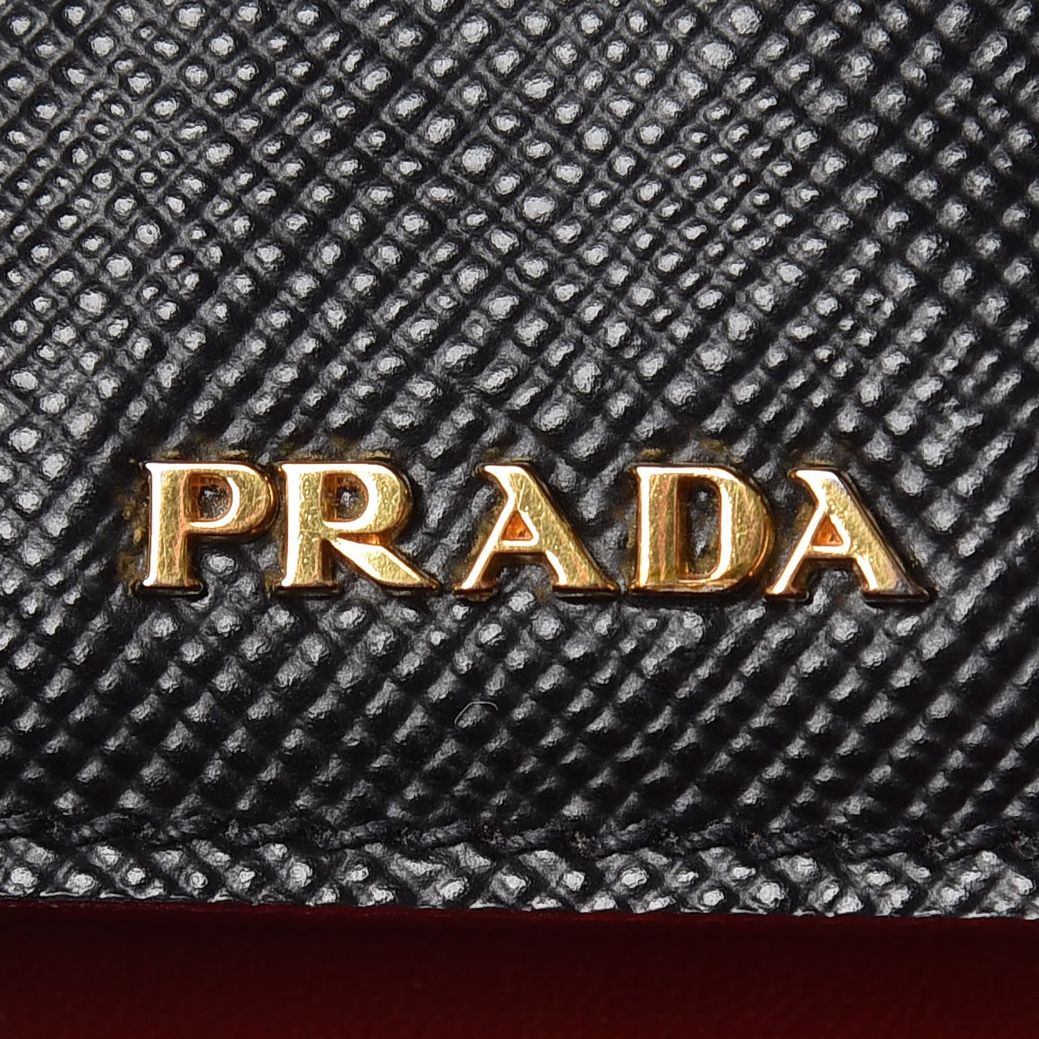 Prada Saffiano Cuir Medium Double Bag Black Fuoco 6 of 23