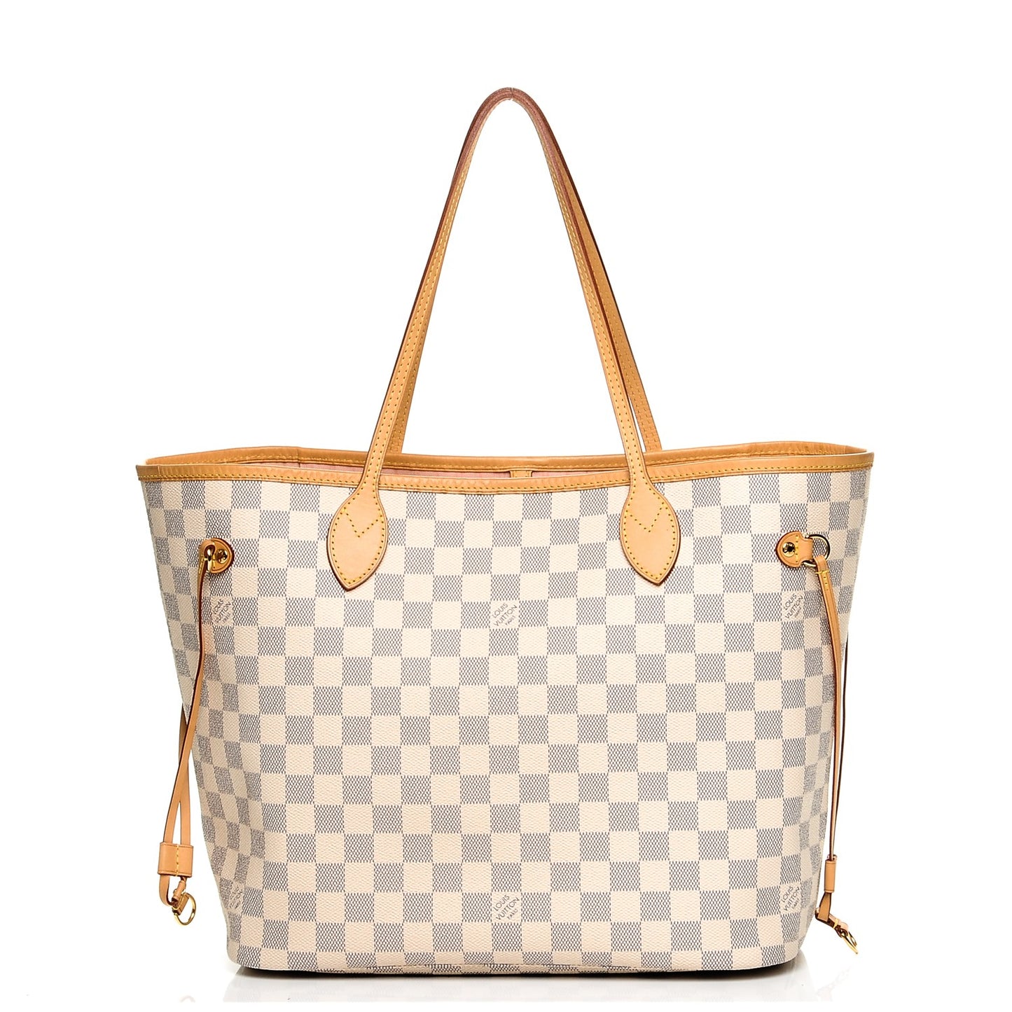 Damier Azur Neo Neverfull MM Rose Ballerine