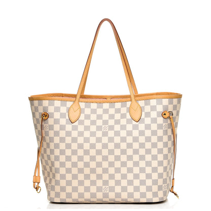 Louis Vuitton Damier Azur Neo Neverfull MM Rose Ballerine 2 of 9