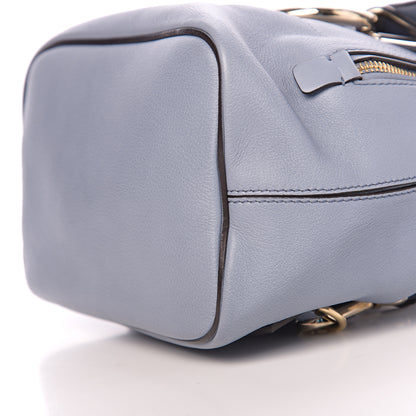 Chloe Suede Calfskin Small Faye Backpack Washed Blue 8 of 9