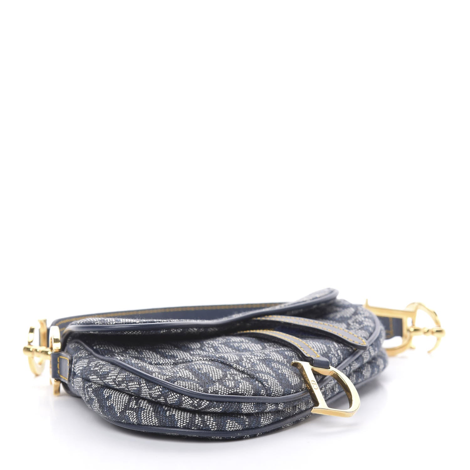 Christian Dior Monogram Mini Saddle Bag Blue 4 of 15