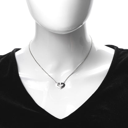 Cartier 18K White Gold Medium Hearts and Symbols Necklace 2 of 5