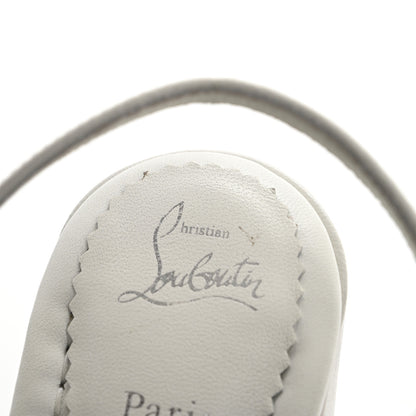 Christian Louboutin Nappa Movida 130 Platform Sandals 37.5 Bianco 12 of 13