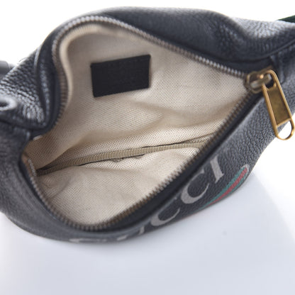 Gucci Grained Calfskin Small Logo Belt Bag Black 5 of 8