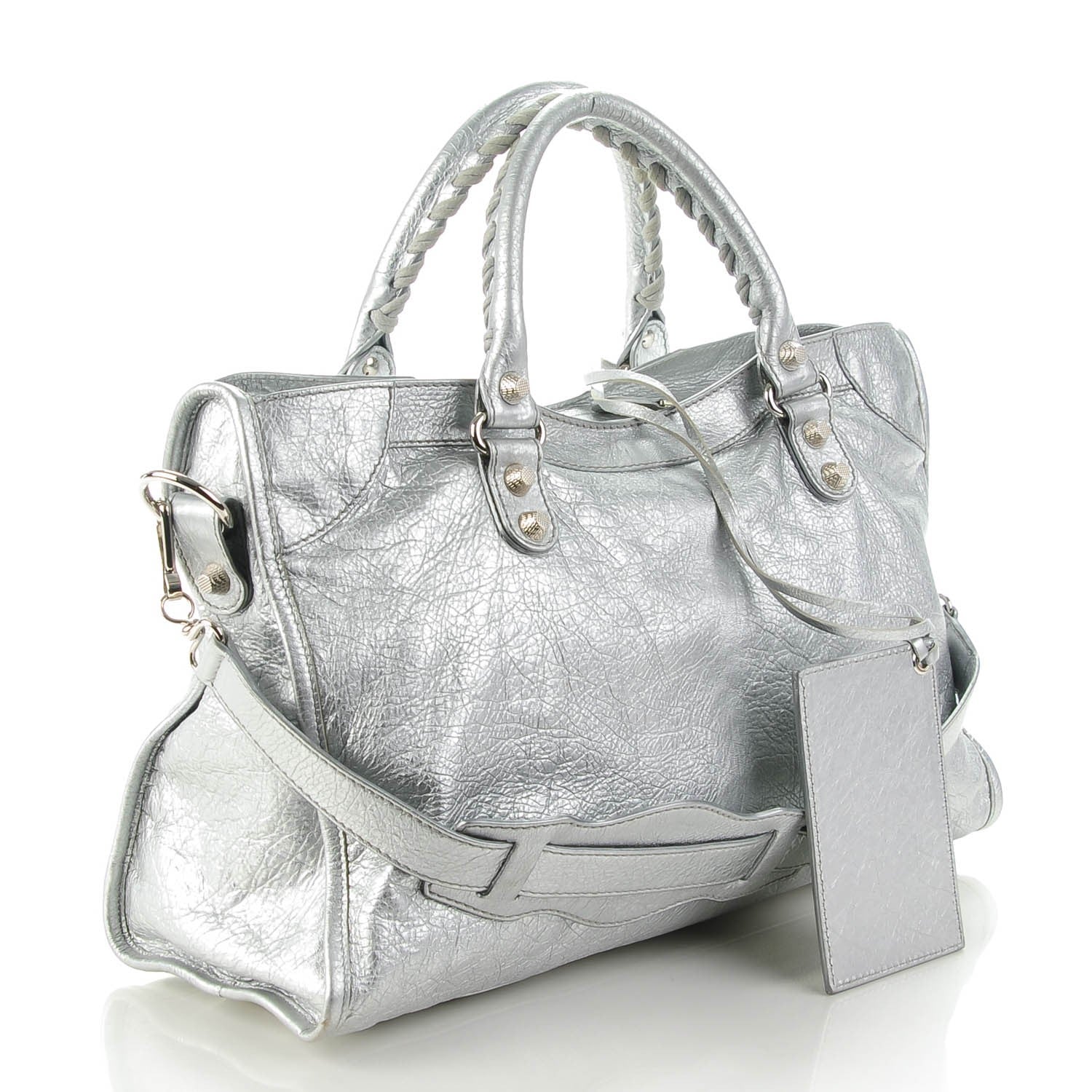 Balenciaga Agneau Giant 12 Silver Hardware City Gris Aluminum 3 of 8