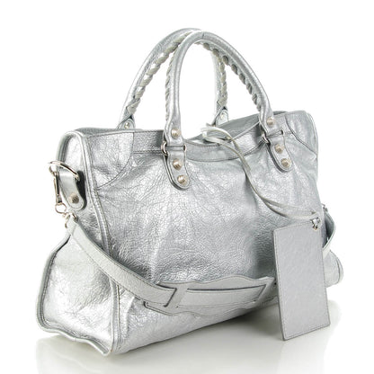 Balenciaga Agneau Giant 12 Silver Hardware City Gris Aluminum 3 of 8