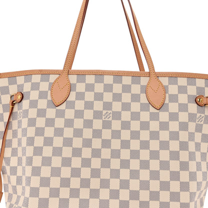 Louis Vuitton Damier Azur Neo Neverfull MM Rose Ballerine 7 of 12