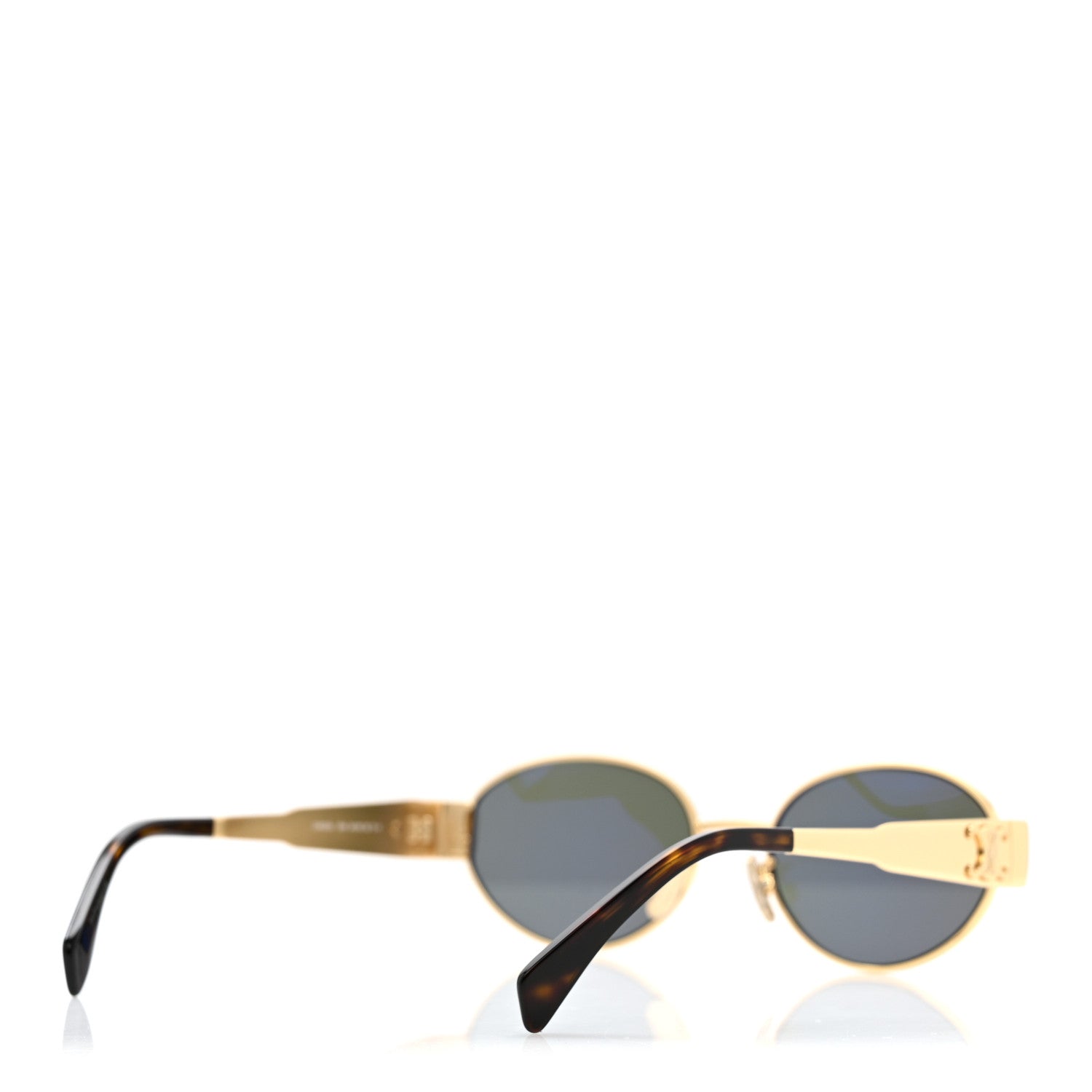 Celine Metal Triomphe 01 Sunglasses CL40235U Gold Green 4 of 7